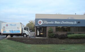 Reynolds office building with truck outside