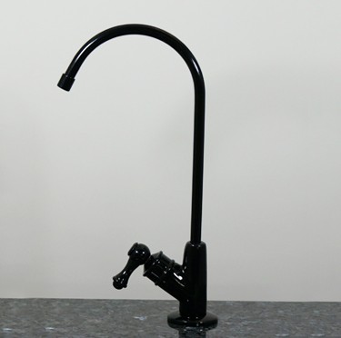 DEU-130 Designer Euro Matte Black Faucet by Reynolds Water Conditioning Co. Hero Image