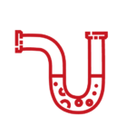 clogged pipe icon