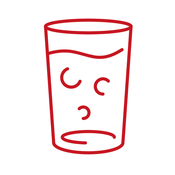 glass of water