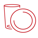 plate and glass icon
